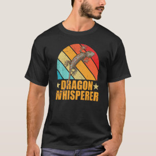 Bearded Dragon Whisperer Sunset Lizard Reptile Vin T-Shirt