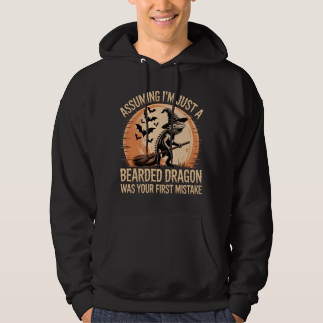 Bearded Dragon Witch Quote Hoodie (Front)