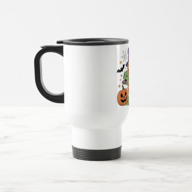 Bearded Dragons Halloween Fun Travel Mug (Left)