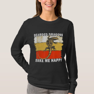 Bearded Dragons Make Me Happy T-Shirt
