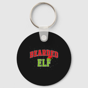 Bearded Elf Christmas Family Matching Group Xmas  Key Ring