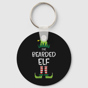 Bearded Elf Matching Christmas For Family Uncle Da Key Ring