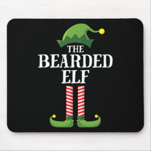 Bearded Elf Matching Family Group Christmas Party  Mouse Mat