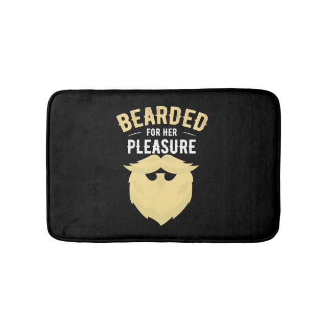 Bearded For Her Pleasure Bath Mat (Front)