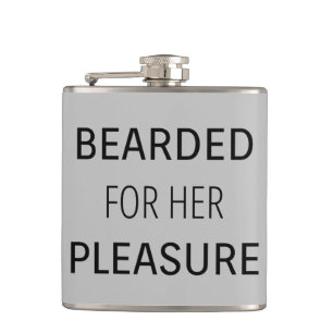 Bearded for her Pleasure Hip Flask