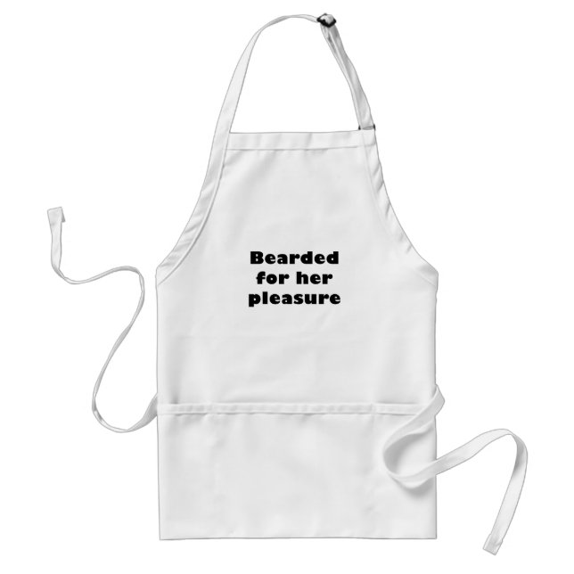 Bearded for her Pleasure Standard Apron (Front)