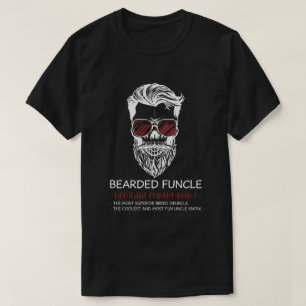 Bearded Funcle Funny Uncle Definition T-Shirt