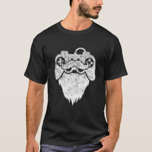 Bearded Gamer Beard Dad Gaming Cool Video-Game Con T-Shirt