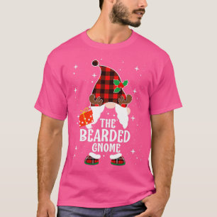 Bearded Gnome Buffalo Plaid Matching 57 T-Shirt