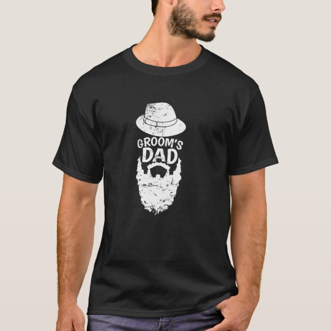 Bearded Groom's Dad T-Shirt (Front)