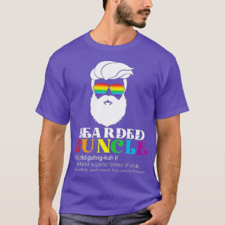 Bearded Guncle  Guncle Definition For Gay Uncle  T-Shirt