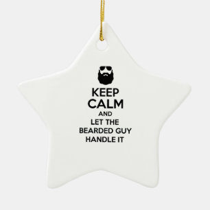 Bearded Guy Ceramic Tree Decoration