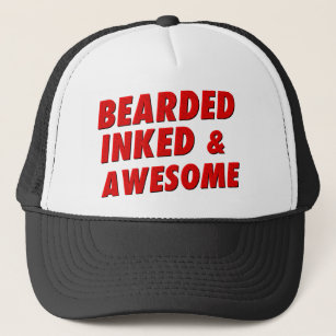 Bearded, Inked & Awesome Trucker Hat
