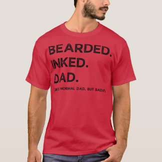 Bearded inked dad funny definition 1 T-Shirt