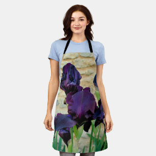 Bearded Iris All Over Print Apron