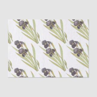 Bearded iris Flower Pattern Tissue Paper