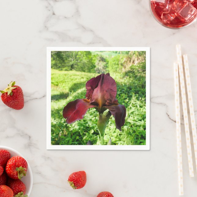 Bearded Iris Paper Napkins (Insitu)