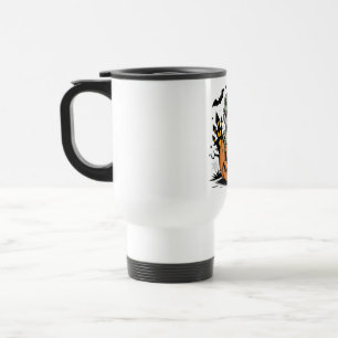 Bearded Lizard Halloween Beer Pumpkin Travel Mug