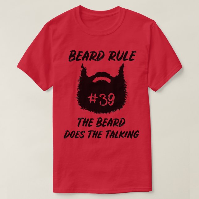 Bearded Men Beards Lover Barber Gift 1 T-Shirt (Design Front)