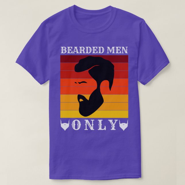 Bearded Men Only 81 T-Shirt (Design Front)