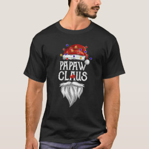 Bearded Papaw Claus Funny Family Matching Christma T-Shirt
