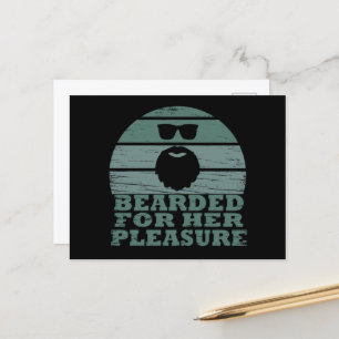Bearded quotes funny beard sayings gifts holiday postcard