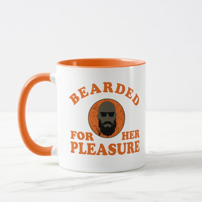 Bearded quotes funny beard sayings gifts mug (Left)