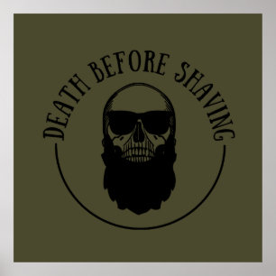 Bearded quotes funny beard sayings gifts poster