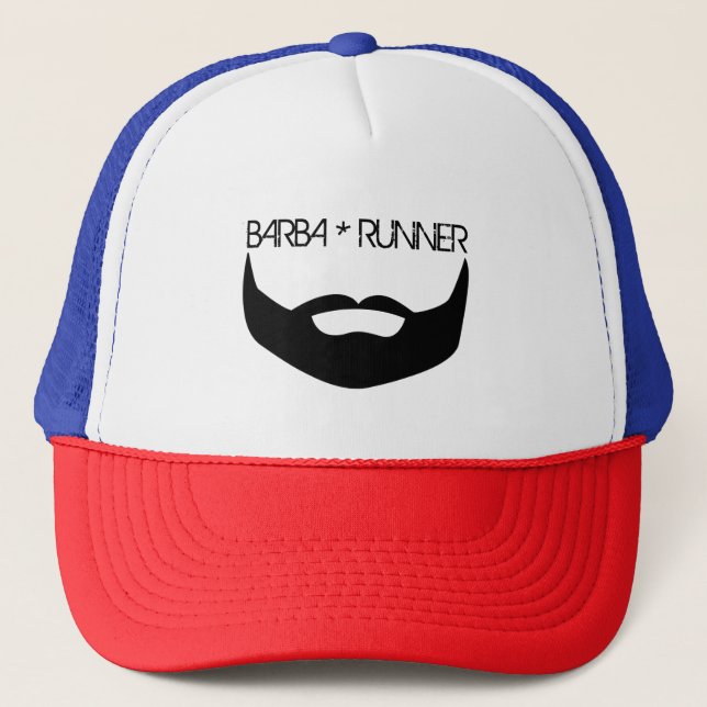 BEARDED RUNNER MUST HAVE TRUCKER HAT (Front)