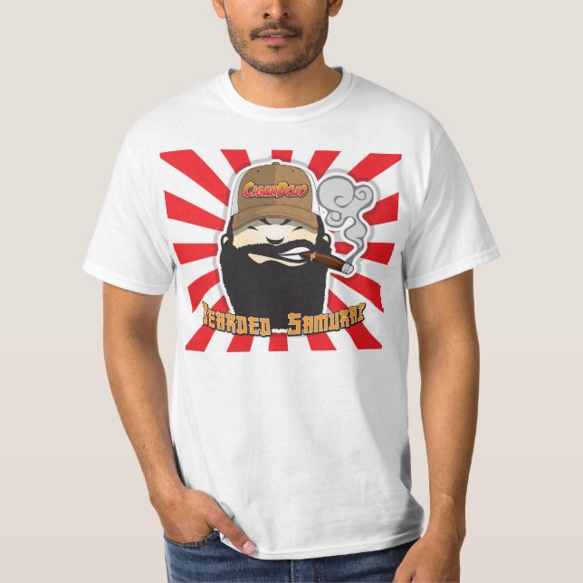 Bearded Samurai Cigar Dojo shirt (Front)