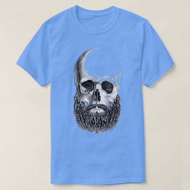 bearded skull 2 T-Shirt (Design Front)