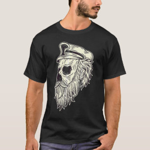 Bearded Skull Heads Grunge Punk Metal T-Shirt