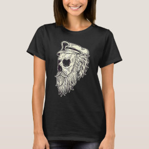 Bearded Skull Heads Grunge Punk Metal T-Shirt