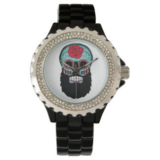 Bearded Sugar Skull Watch