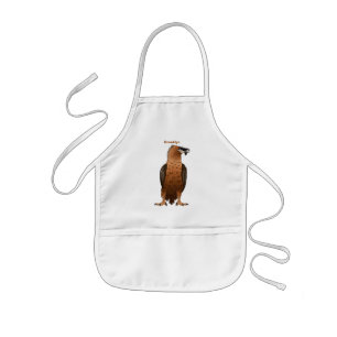 Bearded Vulture cartoon illustration Kids Apron