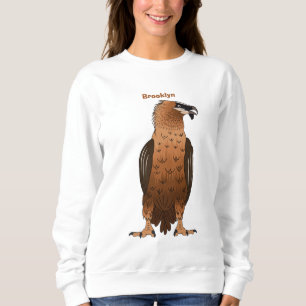 Bearded Vulture cartoon illustration Sweatshirt