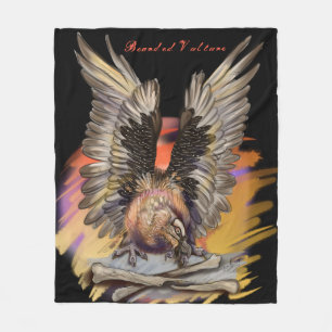 Bearded Vulture Fleece Blanket