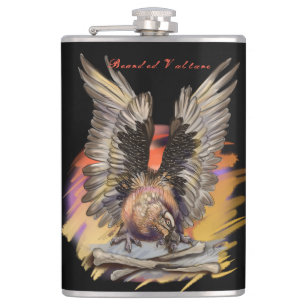 Bearded Vulture Hip Flask