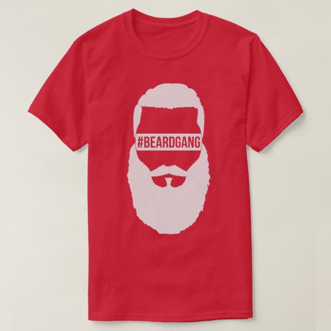 BeardGang Full Beard White Classic TShirt (Design Front)