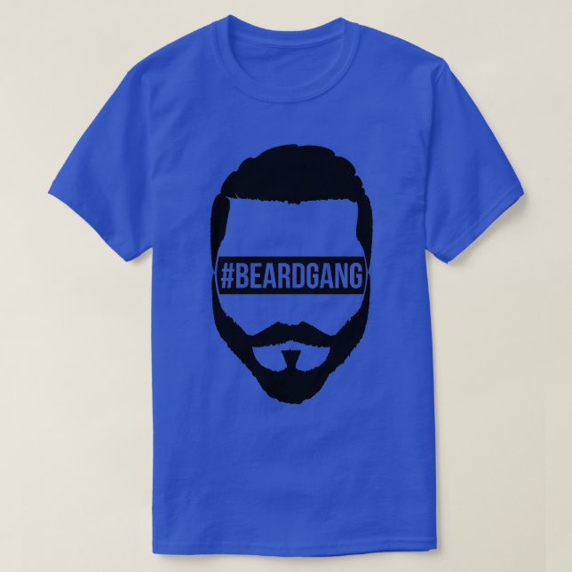 BeardGang Half Beard T-Shirt (Design Front)