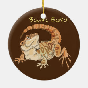 Beardie Bestie! Ceramic Tree Decoration