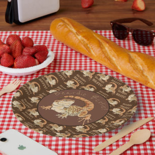 Beardie Bestie!  Paper Plate