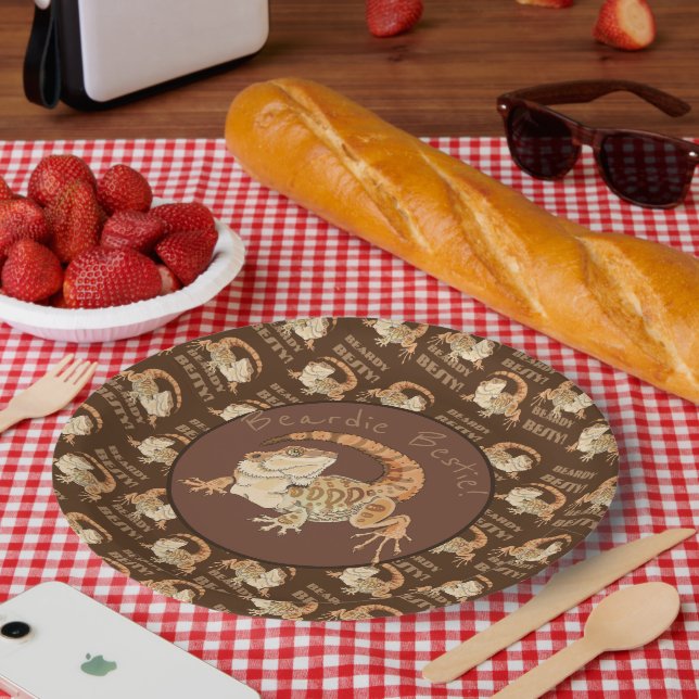 Beardie Bestie!  Paper Plate (Picnic)