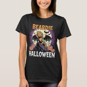 Beardie Halloween Dragon Art T-Shirt