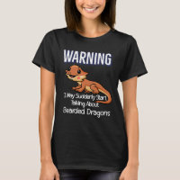 Beardie mum Cute Lizard Warning Quote  Bearded Dra
