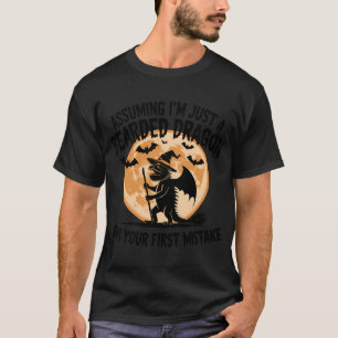 Beardie Witch Silhouette Design T-Shirt