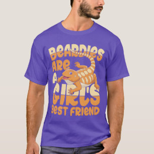 Beardies Are A Girls Best Friend for Lizard Pet vi T-Shirt