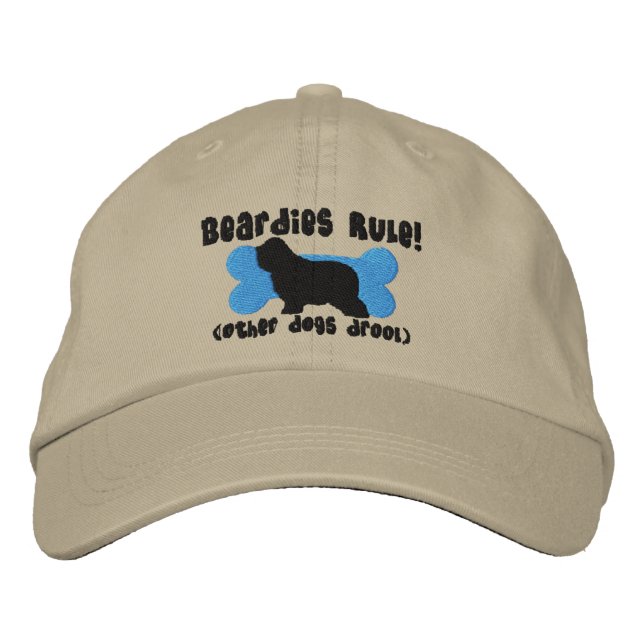 Beardies Rule Embroidered Hat (Front)