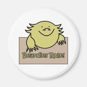 Beardies Rule! Magnet