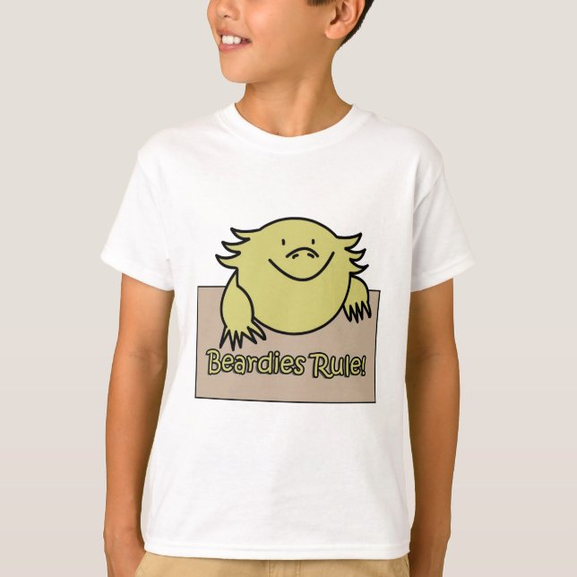 Beardies Rule! T-Shirt (Front)